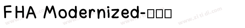 FHA Modernized字体转换